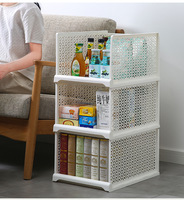 Tiroirs de rangement pliables en plastique empilables, tiroir coulissant, organisateur de vêtements pour armoire, gain de place, organisateur de placard écologique