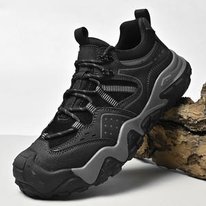 Nouvelles bottes de randonnée en cuir à embout d'acier pour hommes, confortables, respirantes, décontractées, pour le sport, les voyages, l'extérieur et l'usine - Product Image 2