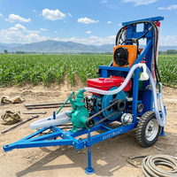 EB200 Foreuse hydraulique pour puits d'eau de 200 m, à roues, longue durée de vie, machine de forage de puits à vendre