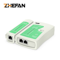 Testeur de câbles en gros, testeur de câbles LAN RJ45 RJ11 Cat5, testeur de batterie 9V PP3, coupe-câbles en plastique bleu, outils réseau