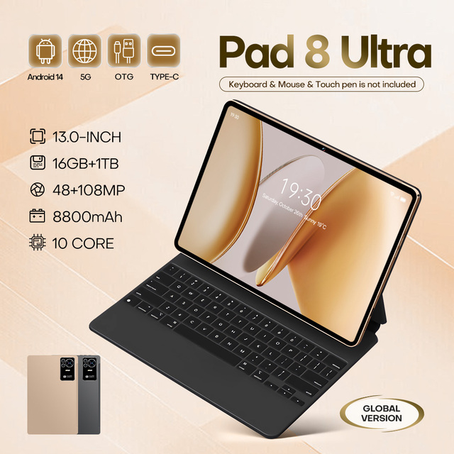 Wholesale OEM ODM 16GB 512g 1tGB ROM Wifi Gaming Pulgadas Price 13 Inch Tableta Tab Tabletes Android Tablettes PC Tablet