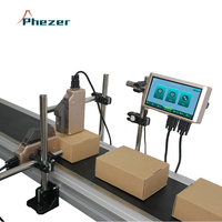 Codeur automatique TIJ en ligne Phezer PRX-1000 pour l'impression de la date de fabrication et de la date d'expiration sur les emballages alimentaires et pharmaceutiques