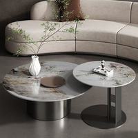 Ensemble de tables basses modernes, durables, luxueuses, minimalistes, dorées, petites, en acier inoxydable, extensibles, uniques, pour le salon, meubles tendance