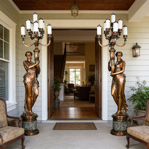 Lámpara de Jardín con Estatua de Hada de Bronce, Diseño de Chicas Hermosas, para Decoración de Fiestas Nacionales <span class=keywords><strong>y</strong></span> Cumpleaños - Product Image 1