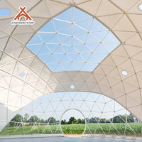 Dôme géodésique d'exposition personnalisé Kawagebo Kamp (KK) 48M, tente igloo, serre, glamping, tente de luxe pour salons professionnels et événements