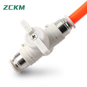 3/8 "Plastic Push-To-Connector Fittingen Snelkoppelingen Luchtstroomregelaar Kogelklep Handklep Compatibel Met 10 Mmm Buc - Product Image 2