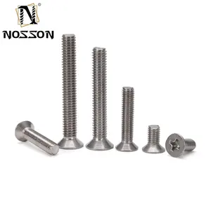 Hot Selling 304 Stainless Steel Cross Recessed Screws Countersunk Flat Head Screw With Low Price