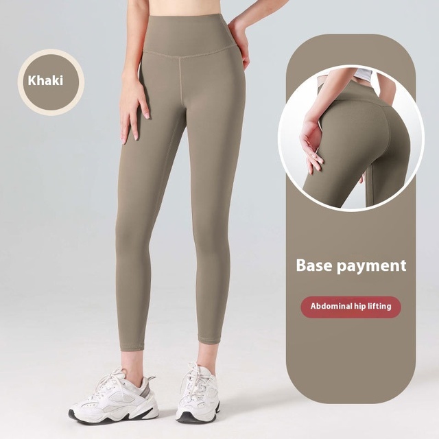 Women's High Waist Yoga Pants Peach Hip Butt Lifting Sports Fitness Tights with Tummy Control XL Size Solid Pattern