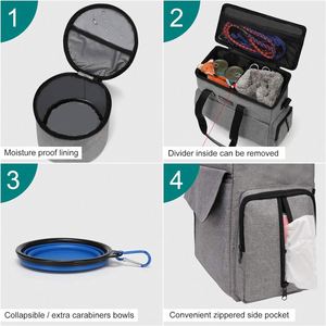 Free Sample <b>Large</b> Capacity Pet Travel Bag for Dogs and <b>Cats</b> with 2 Dog Food Bags Tote Airline Approved Pet Travel <b>Carrier</b> Bag - Product Image 2