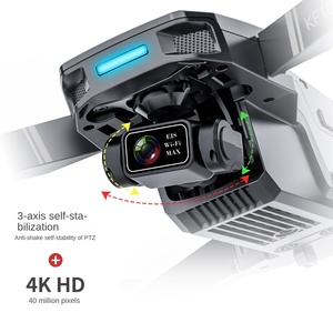 <span class=keywords><strong>KF101</strong></span> <span class=keywords><strong>MAX</strong></span> 4K GPS Drone Caméra Débutant À Distance UAV EIS Trois Axes Gimbal LED Brushless Visuel Évitement D'obstacles 3km Image - Product Image 4