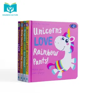 Custom Series Book Educational Hardcover Children Board Story Book Printing for kids