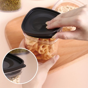 Modern Design Transparent Modern Design Plastic Food <b>Storage</b> <b>Container</b> with Lids for <b>Kitchen</b> and Back to School Use - Product Image 4