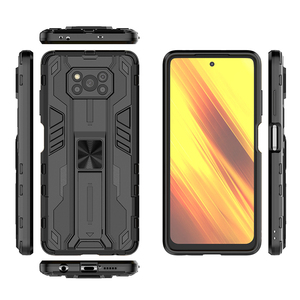 Custodia Rigida Magnetica Antiurto in TPU Ecologico con Anello Metallico e Supporto per POCO X3 NFC/Poco <span class=keywords><strong>C3</strong></span>/Redmi 9 Prime/Note 10 Pro - Product Image 1