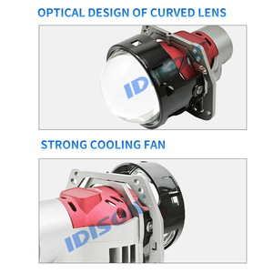 IDISON A10 3 pulgadas AFS gama alta 60W 50W 3100lm 6000K láser <span class=keywords><strong>rojo</strong></span> dirección sensible faro automotriz lente del proyector - Product Image 3
