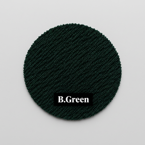 Tissu en maille côtelée de polyester vert bouteille, matière première douce, texturée et extensible pour la production de vêtements et de mode - Product Image 3