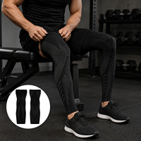 Manchon de compression long pour les jambes, pour le soulagement de la douleur, la récupération musculaire et la promotion de la circulation.