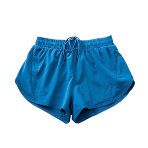 Women's Summer XS Sports Shorts Quick-Dry Breathable for Outdoor Running Yoga Two-Piece Anti-Exposure Solid Elastic Waist Mid - Product Image 4