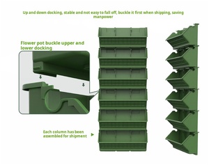 Classico C53 casa verde di plastica verticale giardino fioriera fioriera <span class=keywords><strong>da</strong></span> <span class=keywords><strong>balcone</strong></span> a parete fioriera porta tascabile <span class=keywords><strong>per</strong></span> <span class=keywords><strong>fiori</strong></span> urbani - Product Image 5