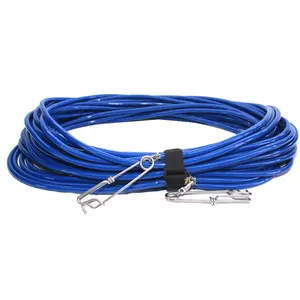 PVC float line for spearfishing and free diving with heavy duty clips