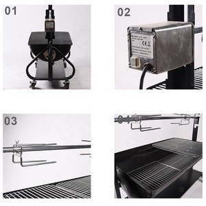 Thiết Kế Mới Lớn Thép Pig Lamb Gà Than Thịt Nướng Nướng Rotisserie - Product Image 4