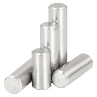 Broches à rouleaux à aiguilles à extrémité plate, broches coniques, broches cylindriques pleines en acier inoxydable et aluminium