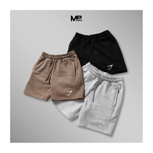 Short échantillon gratuit de tissu en coton d'usine vietnamien à col rond surdimensionné pour hommes à bas prix avec emballage personnalisé - Product Image 1