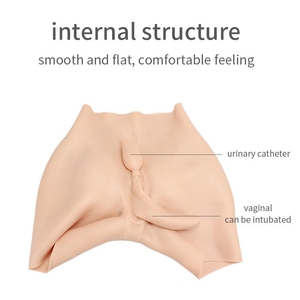 Women's Silicone Vaginal Panties Sexy Buttock Silicone Butt Panties For Cross-Dressers Shemale Transgender People - Product Image 4