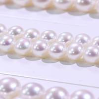 Perles en vrac bouton de 4-11 mm, perles rondes naturelles d'eau douce de qualité AAA de 4-10 mm, perles véritables en vrac, vente en gros de bijoux en perles