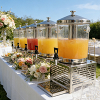 Distributeurs de jus pour fêtes de mariage, distributeur d'eau froide, machine à boissons et jus pour restaurant, buffet, barbecue avec robinet