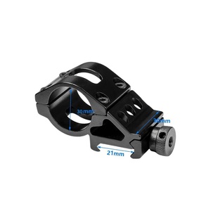 Factory Custom T3008 Aluminum Alloy 30mm Tube Ring Torch Fix <b>Clamp</b> Offset Groove Base Connector Outdoor Activity - Product Image 1