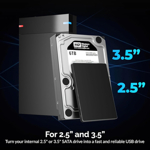 VONN <span class=keywords><strong>Precio</strong></span> de Fábrica <span class=keywords><strong>Adaptador</strong></span> <span class=keywords><strong>USB</strong></span> 3.0 <span class=keywords><strong>a</strong></span> <span class=keywords><strong>SATA</strong></span> para Disco Duro de 3.5 Pulgadas SSD HDD con LED y Alimentación DC, Carcasa sin Herramientas 16G - Product Image 6