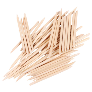 Bastoncini <span class=keywords><strong>di</strong></span> <span class=keywords><strong>Legno</strong></span> Arancioni per Nail Art e Bellezza, Personalizzabili con Logo e Confezione - Product Image 2