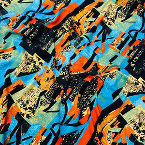 100D 95 Polyester 5 Spandex Blumen kleid 105-110g/m² Super weicher 4-Wege-Stretch-Elasthan-Polyester-Spandex-Stoff - Product Image 2