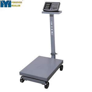 Balance électronique numérique de 400 kg avec écran LED | Plateforme personnalisable OEM/ODM pour pesage avec roues | Balance mobile - Product Image 4