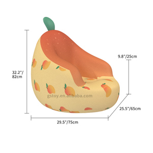 เก้าอี้เป่าลมสำหรับเด็ก รูปทรงผลไม้ ใช้ได้ทั้งในบ้านและนอกบ้าน พร้อมช่องเก็บของ - Product Image 5