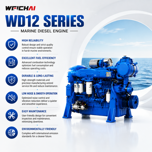 <span class=keywords><strong>Moteur</strong></span> diesel marin Weichai WD12 <span class=keywords><strong>300</strong></span>-400 <span class=keywords><strong>CV</strong></span>, <span class=keywords><strong>moteur</strong></span> 4 temps refroidi par eau, haute performance, pour bateaux de pêche et groupes électrogènes marins - Product Image 3