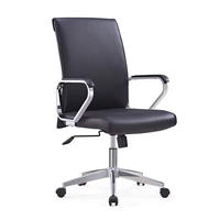 Chaise de bureau exécutive en cuir moderne de luxe avec réglage en hauteur pour bureau à domicile, chambre, salon et salles de réunion