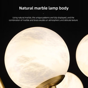 Lámpara de Techo Moderna para Sala de Estar, Sobre la Mesa de Comedor, Minimalista, para Interiores, Restaurante, Lámpara Colgante de Piedra de Nube de Lujo - Product Image 6