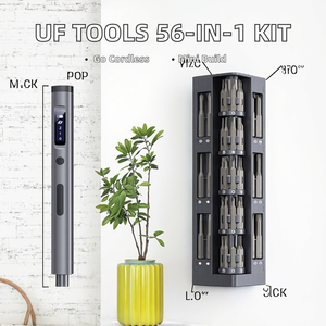 UF <span class=keywords><strong>TOOLS</strong></span> 56-en-1 Jeu de <span class=keywords><strong>tournevis</strong></span> électrique sans fil professionnel Kit d'embouts de <span class=keywords><strong>tournevis</strong></span> magnétiques pour téléphone portable Batterie de réparation Nouveau - Product Image 2