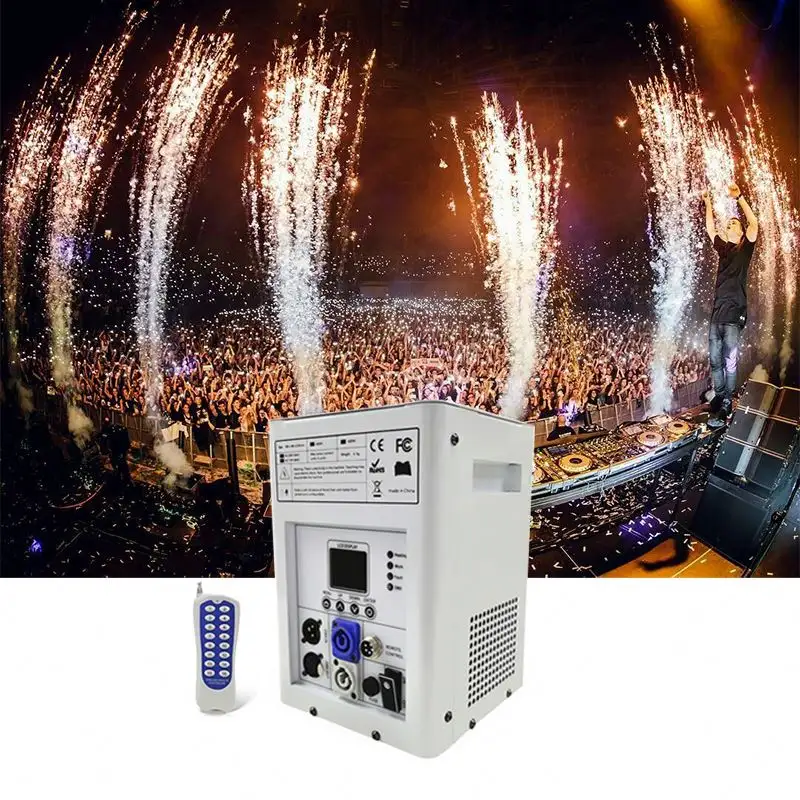 Professional Durable Stage Special Effect Cold Pyro Firework Cold Spark Machine for Performance Bars Concerts Parties Weddings