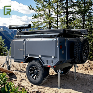 Remorque pliable de camping de base en plein air bon marché avec fonction Pop-Up Remorque tout-terrain en aluminium pour camping-car - Product Image 4