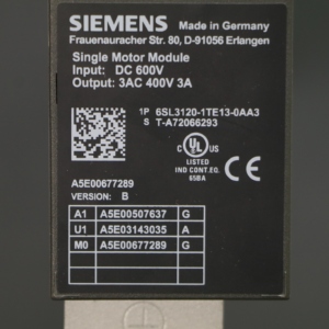 Módulo de Potencia SIMODRIVE S12 6SL3120-1TE13-0AA3 Nuevo o Usado, Piezas de Repuesto - Product Image 6