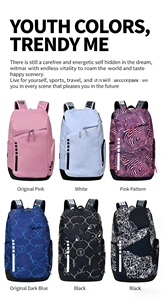 Nouveau sac à dos de sport léger en denim grande capacité, fermeture éclair imperméable, personnalisable - Product Image 4