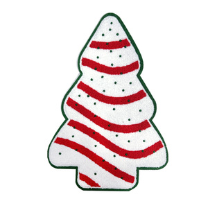 Parches personalizables de muñeco de nieve de Navidad, parches de sarga bordados a granel para decoración de prendas - Product Image 3