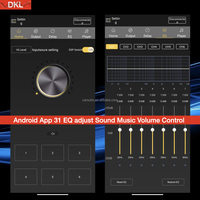 Amplificateur DSP stéréo pour voiture 31 EQ band Android App Qualité sonore 4 entrées 4 sorties 6 sorties RCA Amplificateur DSP pour voiture Class AB