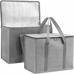 Reusable PP Catering for Delivery Large Capacity Hot/Cold Food Bag Insulated Cooler Bags Commercial 41*23*33cm Custom Pattern - Product Image 2