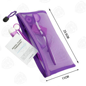 Draagbare 8-in-1 tandheelkundige reinigingsset voor beugels met mesh draagtas, orthodontische verzorgingsset inclusief timer en mondcamera - Product Image 2