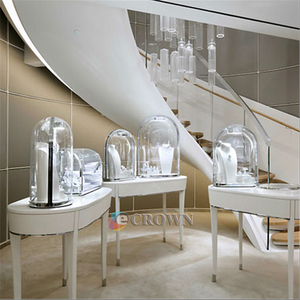 Mall Kiosk Design Treasure showcase Ornaments Retail Jewel Treasure showcase Gold <strong>Pl</strong> Unique Kiosk Jewelry Display Cabinet OEM - Product Image 1