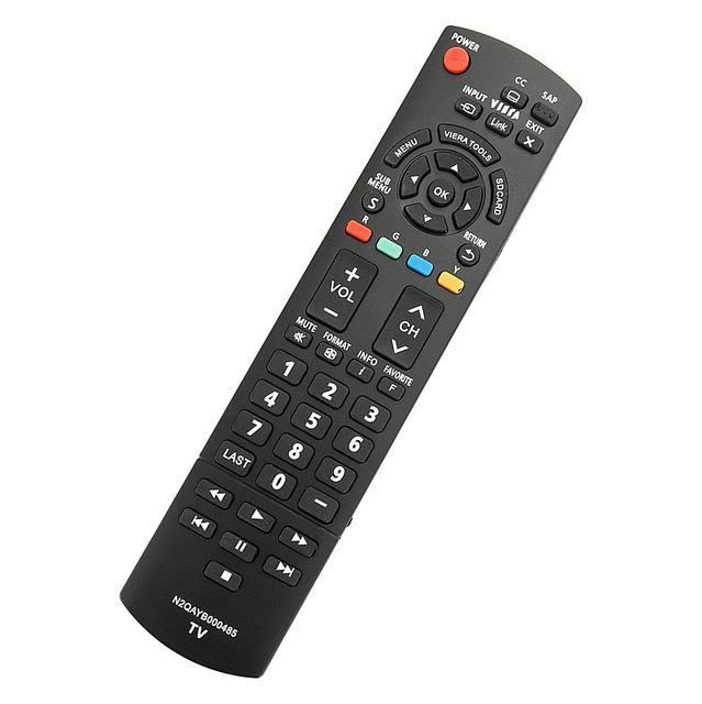 N2QAYB000485 Replace Remote Control Fit for Panasonic LED LCD Plasma Viera TV TC-42LD24 TC-42LS24 TC-42PS14 TC-54PS14 TH-32LRU5