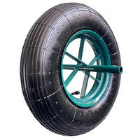 Roue pneumatique pour brouette 3.00-8 3.25-8 3.50-8 4.00-8, pneu de remplacement en caoutchouc pour chariot à main, chariot, brouette